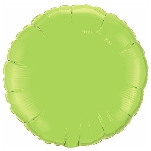 45cm Round Foil Lime Green Plain Foil #73310 - Each (Unpkgd.)