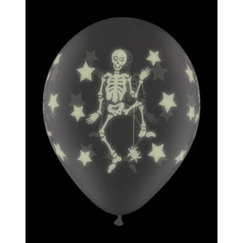 28cm Round Diamond Clear Glow Skeletons Wrap #74876 - Pack of 25 
