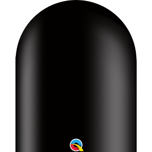 646Q Onyx Black Qualatex Plain Latex #75452 - Pack of 50 TEMPORARILY UNAVAILABLE