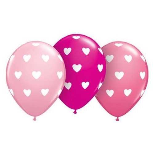 28cm Round Special Assorted Big Hearts #76921 - Pack of 50