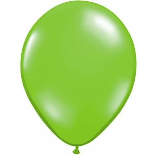 28cm Round Jewel Lime Qualatex Plain Latex #78195 - Pack of 25 