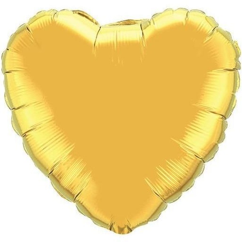 90cm Heart Foil Metallic Gold Plain Foil #78451 - Each (Unpkgd.) TEMPORARILY UNAVAILABLE
