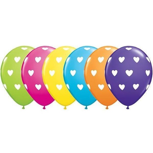 28cm Round Tropical Assorted Big Hearts #78707 - Pack of 50 SPECIAL ORDER ITEM
