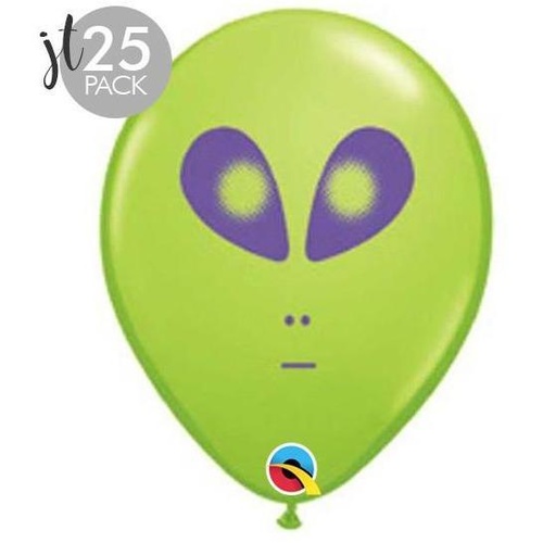 12cm Round Lime Green Space Alien #7971125 - Pack of 25 TEMPORARILY UNAVAILABLE