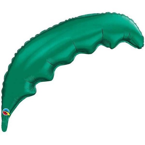 90cm Palm Frond Foil Emerald Green Plain Foil #80249 - Each (Unpkgd.) TEMPORARILY UNAVAILABLE