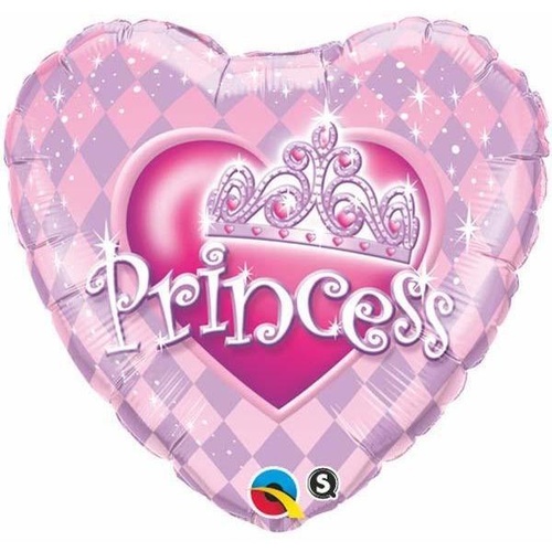 45cm Heart Foil Princess Tiara #82027 - Each (Pkgd.)