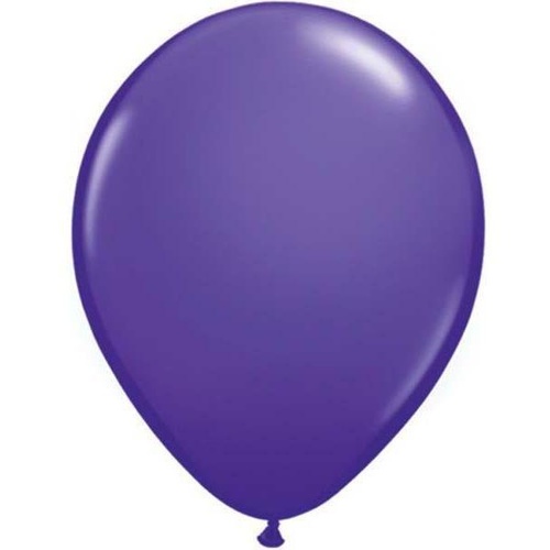 28cm Round Purple Violet Qualatex Plain Latex #83070 - Pack of 25 