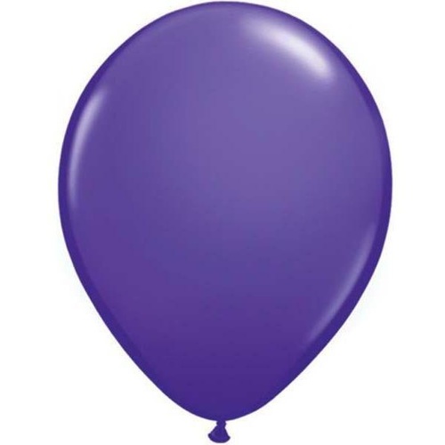 28cm Round Purple Violet Qualatex Plain Latex #83070 - Pack of 25 LOW STOCK