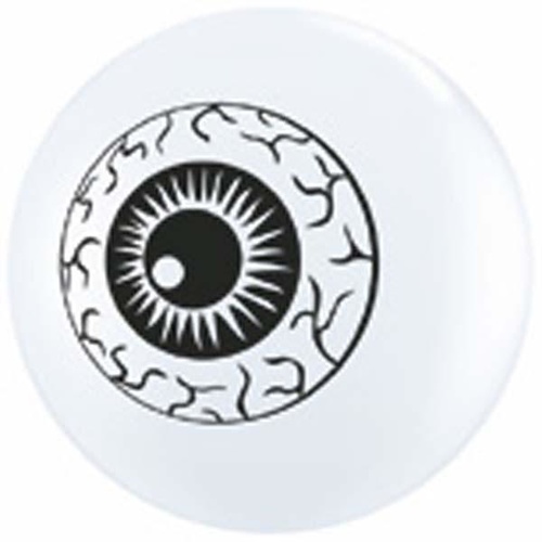 12cm Round White Eyeball Topprint #84895 - Pack of 100 TEMPORARILY UNAVAILABLE