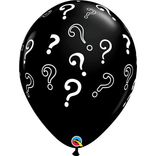 40cm Round Onyx Black Question Marks #85843 - Pack of 50 TEMPORARILY UNAVAILABLE
