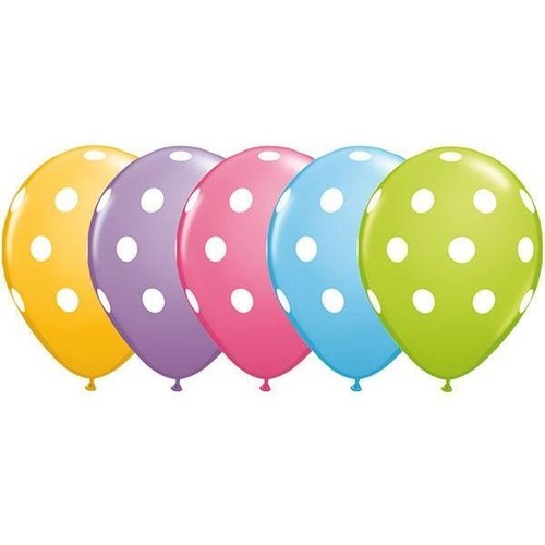 28cm Round Special Assorted Big Polka Dots #86421 - Pack of 50 TEMPORARILY UNAVAILABLE