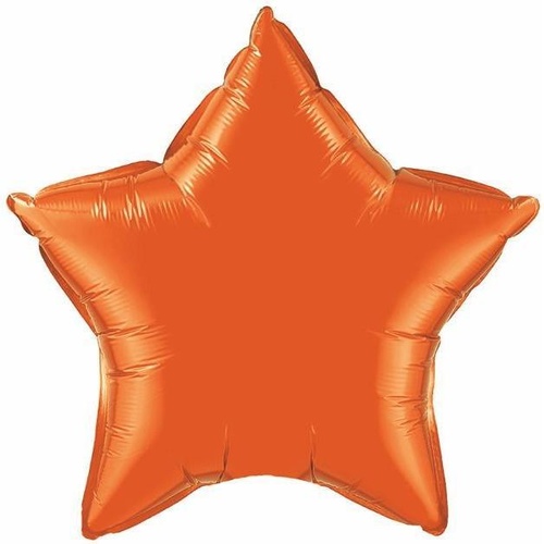 50cm Star Foil Orange Plain Foil #86966 - Each (Unpkgd.) 