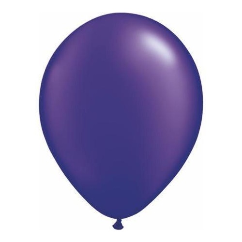 40cm Round Pearl Quartz Purple Qualatex Plain Latex #87177 - Pack of 50 