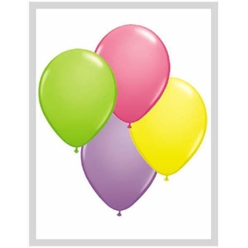 28cm Round Spring Assorted Qualatex Plain Latex #87236 - Pack of 100 SPECIAL ORDER ITEM