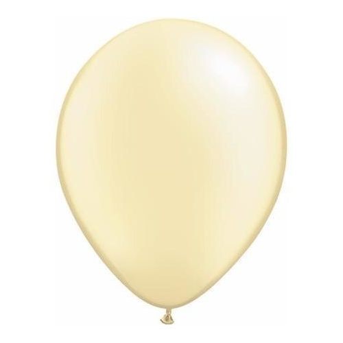 40cm Round Pearl Ivory Qualatex Plain Latex #8757710 - Pack of 10 TEMPORARILY UNAVAILABLE