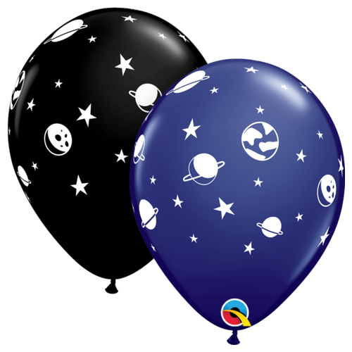 28cm Round Navy & Onyx Black Celestial Fun #88218 - Pack of 50