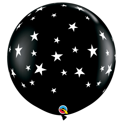 90cm Round Onyx Black Contempo Stars-A-Round #88280 - Pack of 2 SPECIAL ORDER