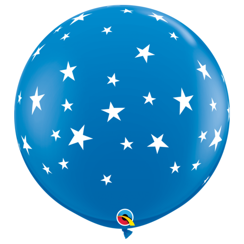 90cm Round Dark Blue Contempo Stars-A-Round #88282 - Pack of 2 SPECIAL ORDER