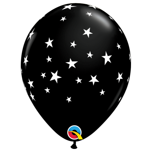 28cm Round Onyx Black Contempo Stars #88286 - Pack of 50 TEMPORARILY UNAVAILABLE