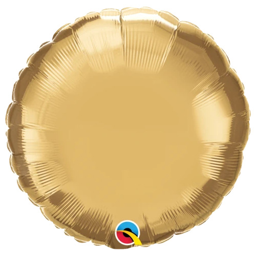 45cm Round Chrome Gold Plain Foil #89998 - Each (Pkgd.)