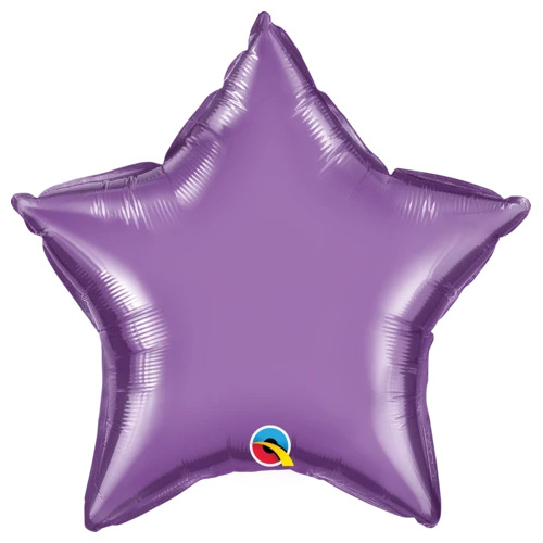 50cm Star Chrome Purple Plain Foil #90079 - Each (Pkgd.)