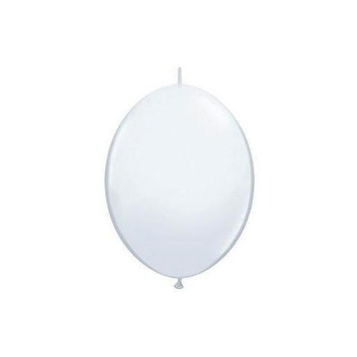 15cm Quick Link White Qualatex Quick Link Balloons #90172 - Pack of 50 TEMPORARILY UNAVAILABLE
