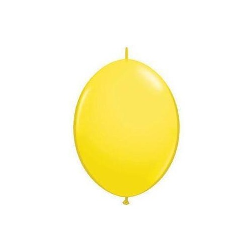 15cm Quick Link Yellow Qualatex Quick Link Balloons #90174 - Pack of 50  TEMPORARILY UNAVAILABLE