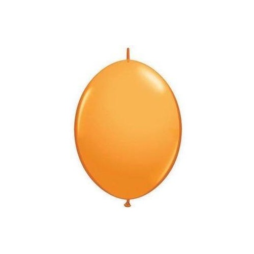 15cm Quick Link Orange Qualatex Quick Link Balloons #90179 - Pack of 50  TEMPORARILY UNAVAILABLE