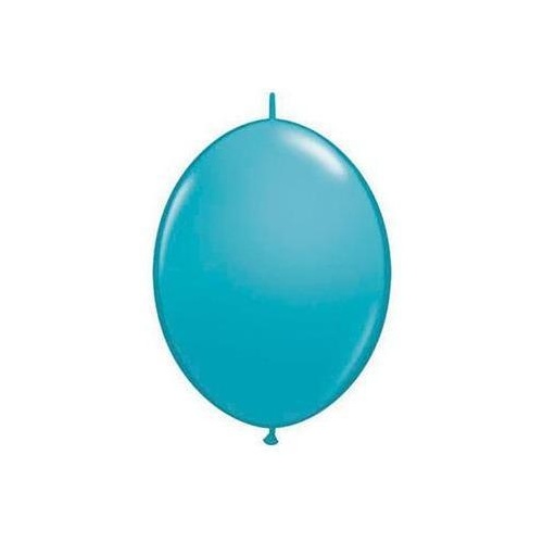 DISC-15cm Quick Link Tropical Teal Qualatex Quick Link Balloons #90216 - Pack of 50