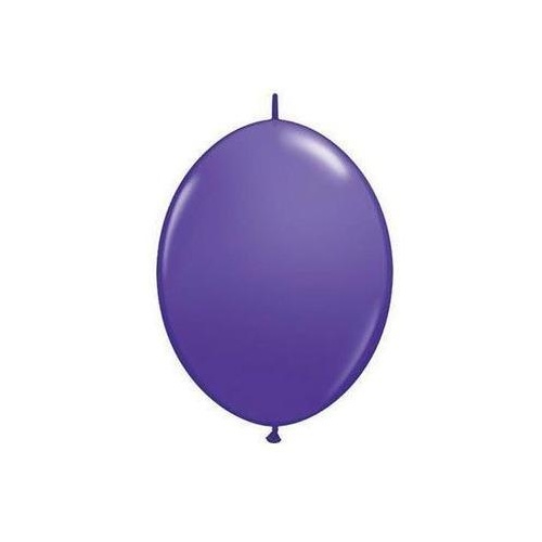 15cm Quick Link Purple Violet Qualatex Quick Link Balloons #90218 - Pack of 50 