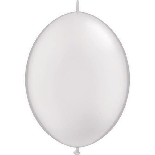 15cm Quick Link Pearl White Qualatex Quick Link Balloons #90268 - Pack of 50 SPECIAL ORDER ITEM - TEMPORARILY UNAVAILABLE