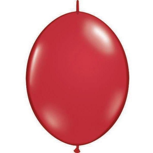 DISC 15cm Quick Link Jewel Ruby Red Qualatex Quick Link Balloons #90280 - Pack of 50 SPECIAL ORDER ITEM