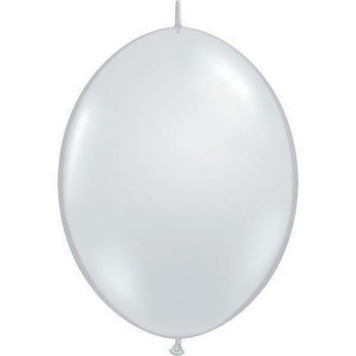 15cm Quick Link Jewel Diamond Clear Qualatex Quick Link Balloons #90382 - Pack of 50 TEMPORARILY UNAVAILABLE