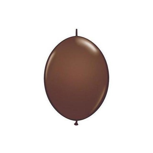 15cm Quick Link Chocolate Brown Qualatex Quick Link Balloons #90492 - Pack of 50 SPECIAL ORDER ITEM