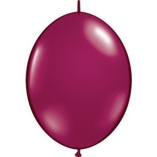15cm Quick Link Jewel Sparkling Burgundy Qualatex Quick Link Balloons #90542 - Pack of 50 SPECIAL ORDER ITEM - TEMPORARILY UNAVAILABLE