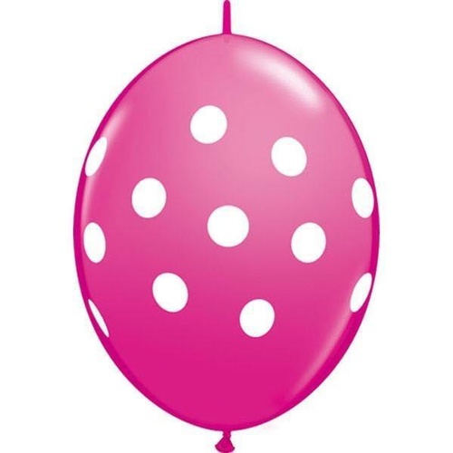 30cm Quick Link Wild Berry Big Polka Dots #90565 - Pack of 50 SPECIAL ORDER ITEM