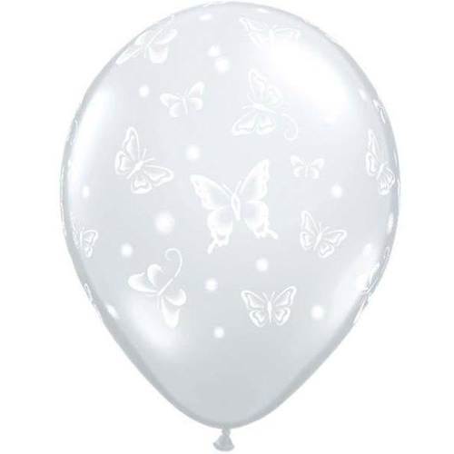 40cm Round Diamond Clear Butterflies-A-Round #91747 - Pack of 50 SPECIAL ORDER ITEM