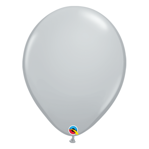40cm Round Gray Qualatex Plain Latex #9228910 - Pack of 10 TEMPORARILY UNAVAILABLE