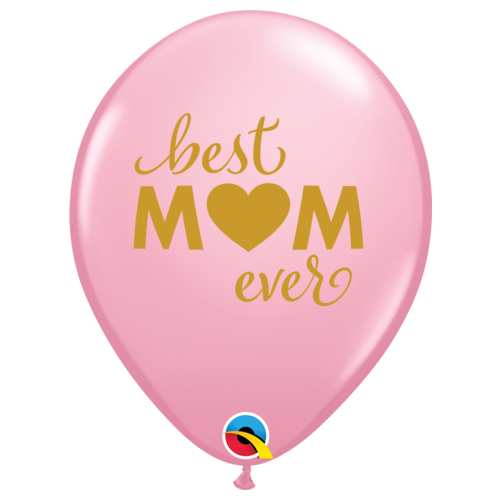 28cm Round Pink Simply Best M(Heart)M Ever #9854725 - Pack of 25 
