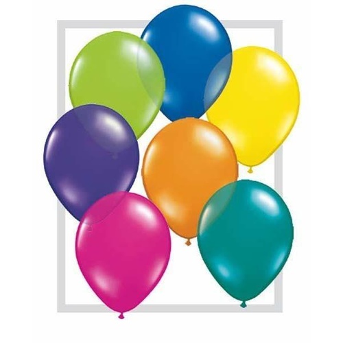 12cm Round Fantasy Assorted Qualatex Plain Latex #99332 - Pack of 100 TEMPORARILY UNAVAILABLE