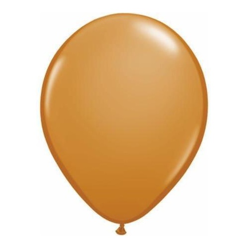 40cm Round Mocha Brown Qualatex Plain Latex #9938110 - Pack of 10 