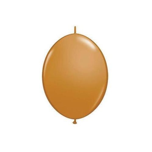 15cm Quick Link Mocha Brown Qualatex Quick Link Balloons #99865 - Pack of 50