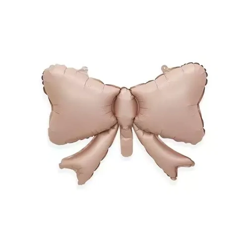 51cm Shape Mini Bow Pink Foil Balloon Air Fill ONLY #BBQBOWPK - Each (Pkgd.)
