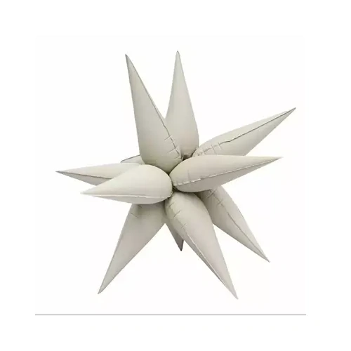 68cm Shape Foil Starburst Matte White Sand Air Fill ONLY #BBQSTBMWH - Each (Pkgd.) 