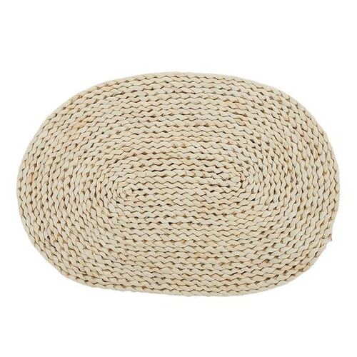 Placemat Husk Natural Oval 33x48cm #CTCHH1070 - Each