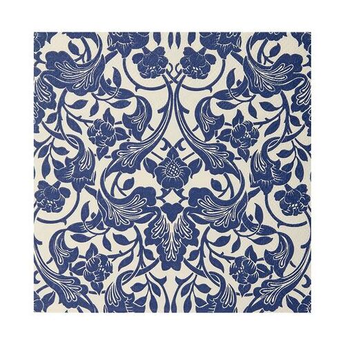 Napkin Paper Mosaic Amalfi Blue 3Ply Lunch 33cm #CTCKW5408 - Pack of 20