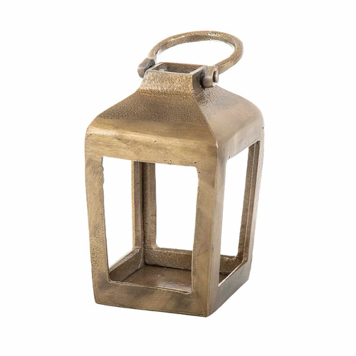 Lantern Casting Gold 7.5cmhx7.5cmwx12.5cmh #DA1008G - Each