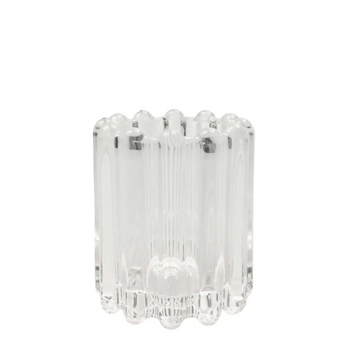 Tealight Ribbed Small Clear #FBLDASH0550CLR - Each