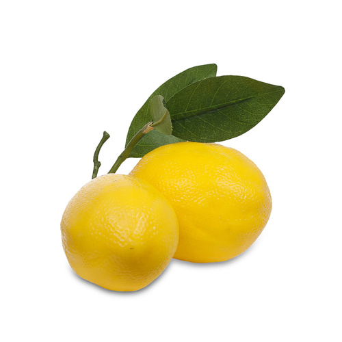 Fruit Lemon Cluster w/leaf 15cml #FI4730YE - Each (Upkgd.)