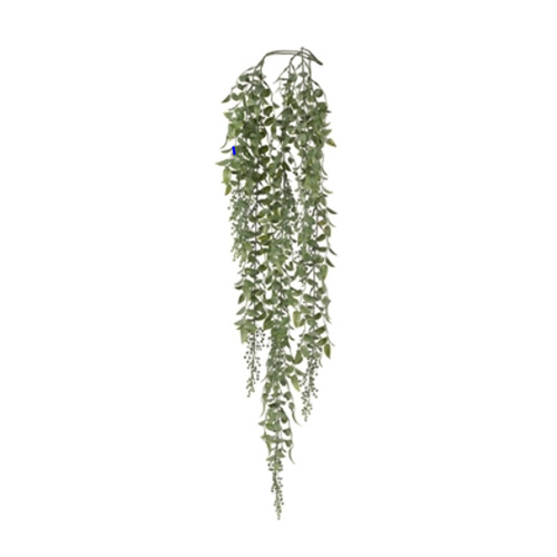 Leaf & Berry Hanging Bush Grey White 87cml #FI6676GWH - Each (Upkgd.) TEMPORARILY UNAVAILABLE
